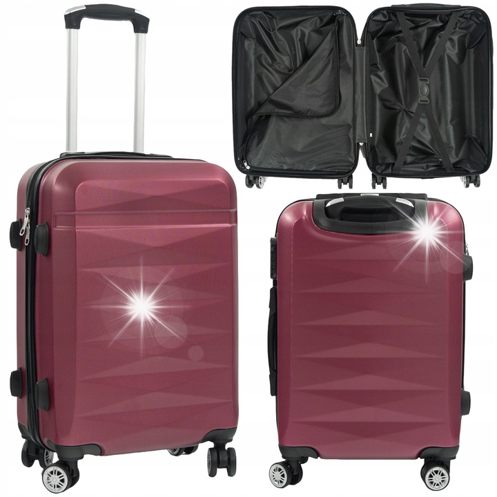 Artnico 34l 55x40x20cm utazó bőrönd, 4 kerékkel és teleszkópos fogantyúval