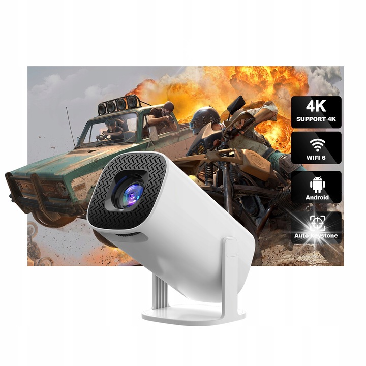 P30 mini LED projektor, 30-100" vetítés, Android 11, vezeték nélküli, 150 ANSI, 2024