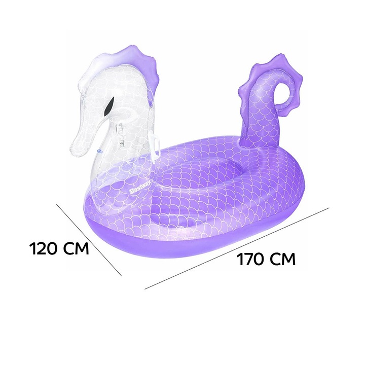 Надуваем дюшек за басейн Bestway, модел 41505, 170x120см, 3 въздушни камери, 2 дръжки, PVC