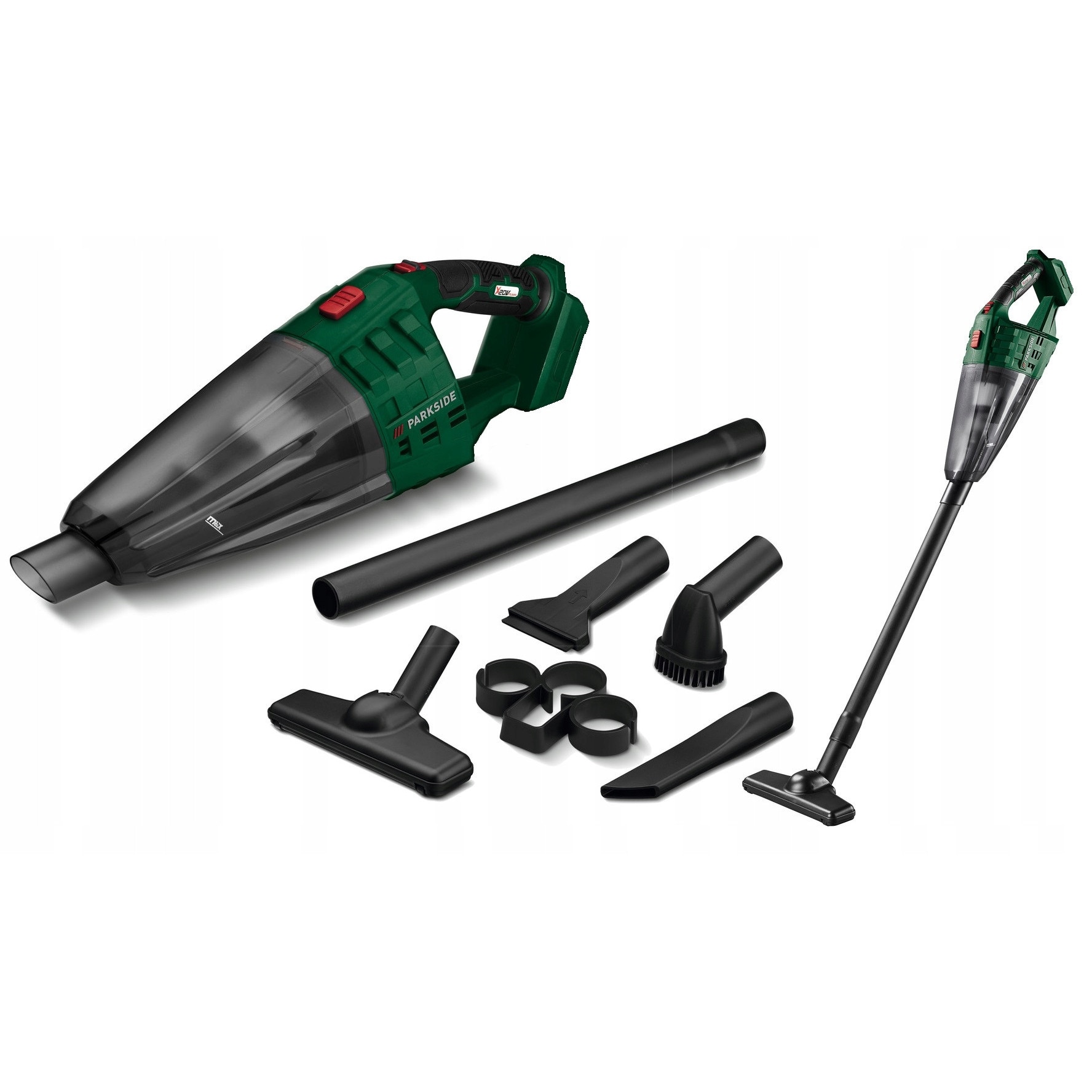 Aspirator portabil PARKSIDE PHSSA 20-Li, 20V, 400ml, 44,7x11,8x14cm, set cu accesorii