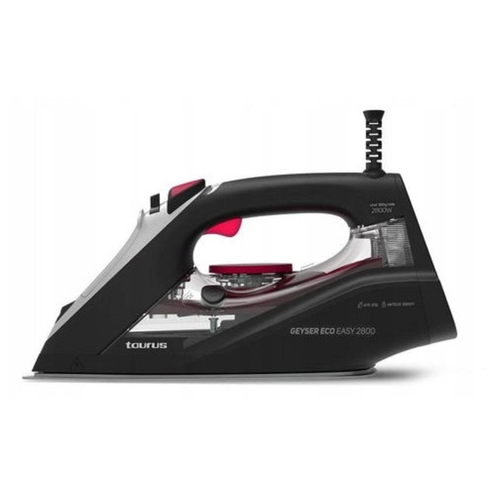 Fier de calcat Taurus Geyser Eco, 2800W, functie de abur sub presiune, negru