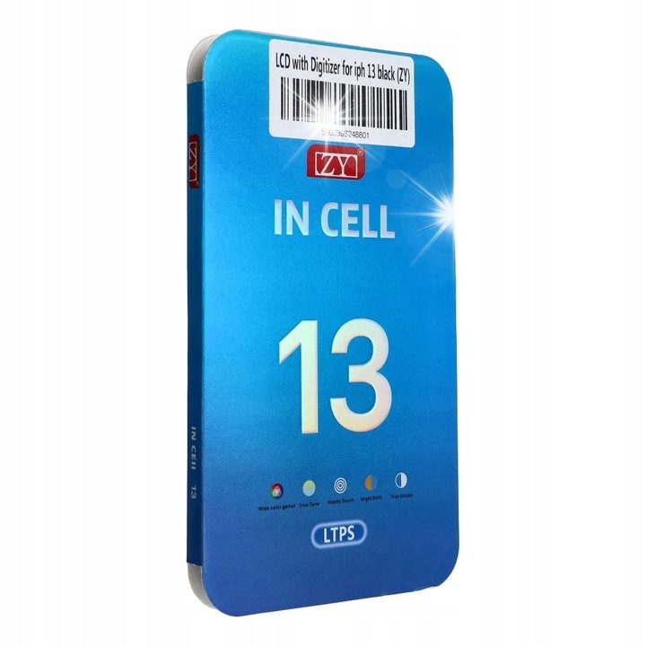 Дисплей за iPhone 13, ZY, тъчскрийн, черен