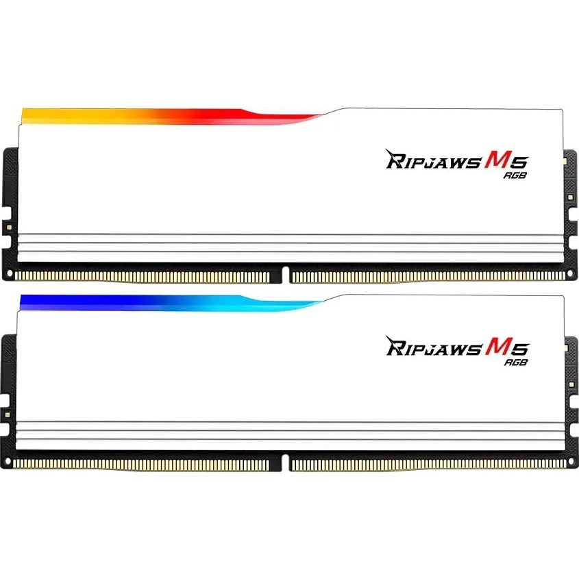 Memorie RAM Corsair Vengeance RGB DDR5 32GB (2x16GB) 6000MHz Alb