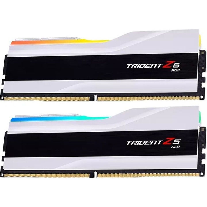 Memorie RAM G.SKILL Trident Z5 RGB 32GB (2x16GB) 6400MHz, alb