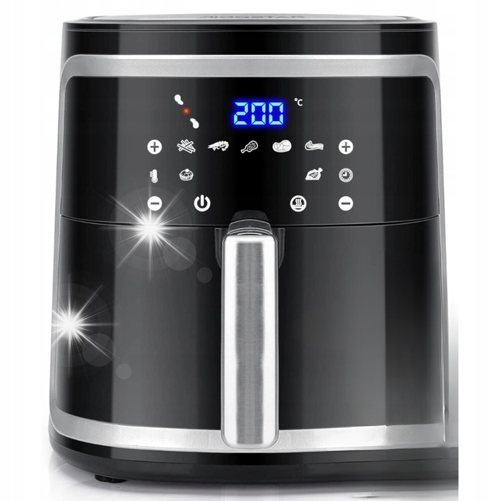 Фритюрник Aigostar, Smart WIFI 7L 1900W, черен