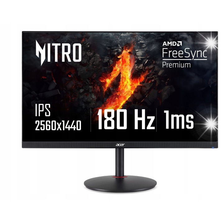 Монитор LED Acer Nitro XV272U 27" 2560x1440 180Hz IPS, черен, 0,5ms