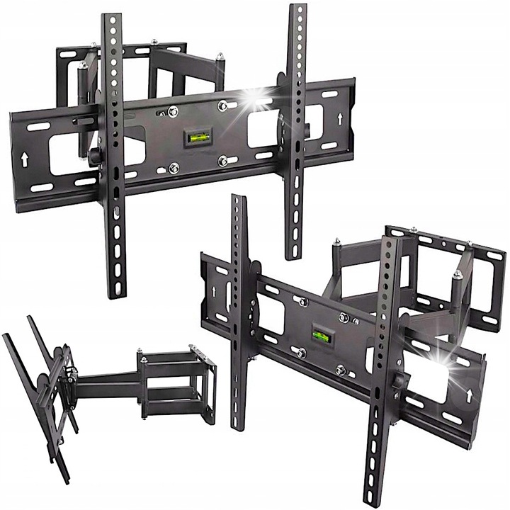 Стойка за телевизор Art UHP-360H, 23"-60", черна, капацитет 45кг, регулируема 100x100мм - 400x400мм, пълен комплект