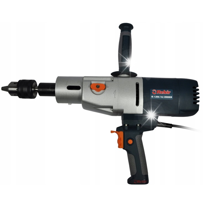 Бормашина Rebir IE-1206R, 2000W, 2 скорости, 32мм, черен