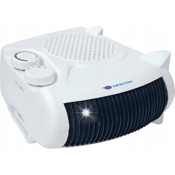 Descon DA-T201 légfűtő, 2000W, 3 szellőztetési mód, fehér, 250x125x255mm