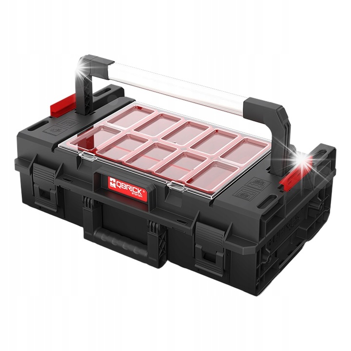 Qbrick System ONE 200 Expert szerszámosláda, 15,4l, vízálló, méretei 58,5x38,5x19cm
