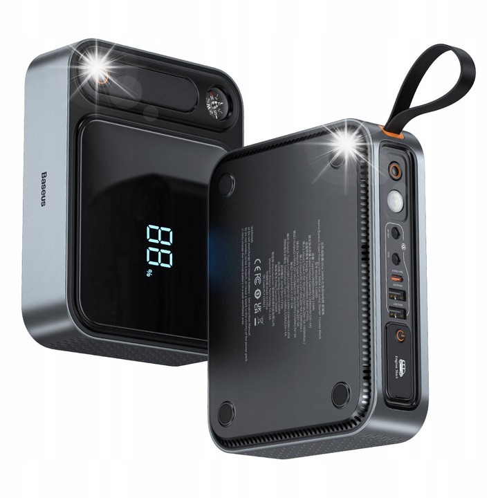 Външна батерия / Стартер за кола Baseus Super Energy Ultra 3000A, 26800mAh, черен, комплект с кабели