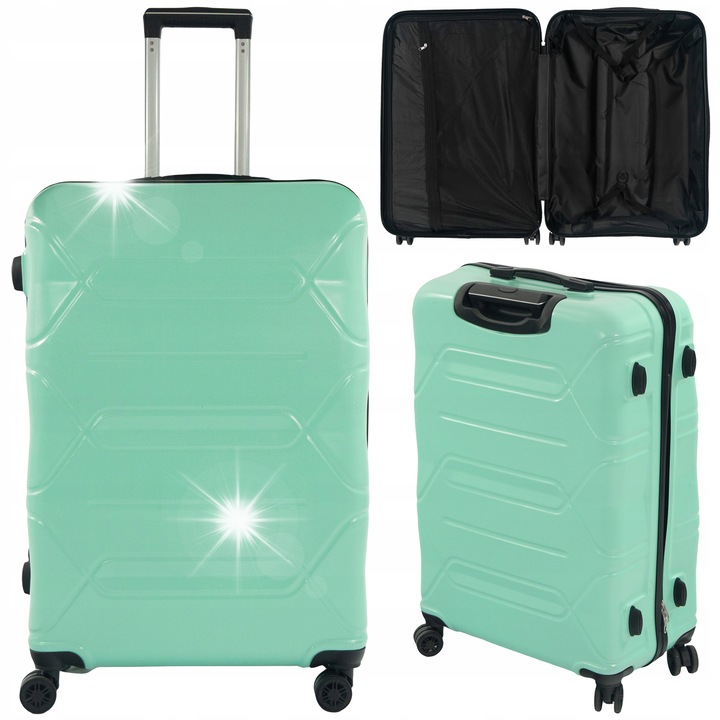 Тролер 75x50x30 см, 4 колела, калъф със заключване с шифър