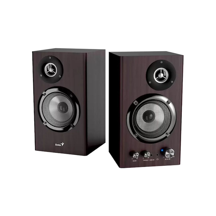 Boxe PC Genius SP-HF1812BT, 50W, Bluetooth, 3,5mm jack, Culoare: Maro inchis