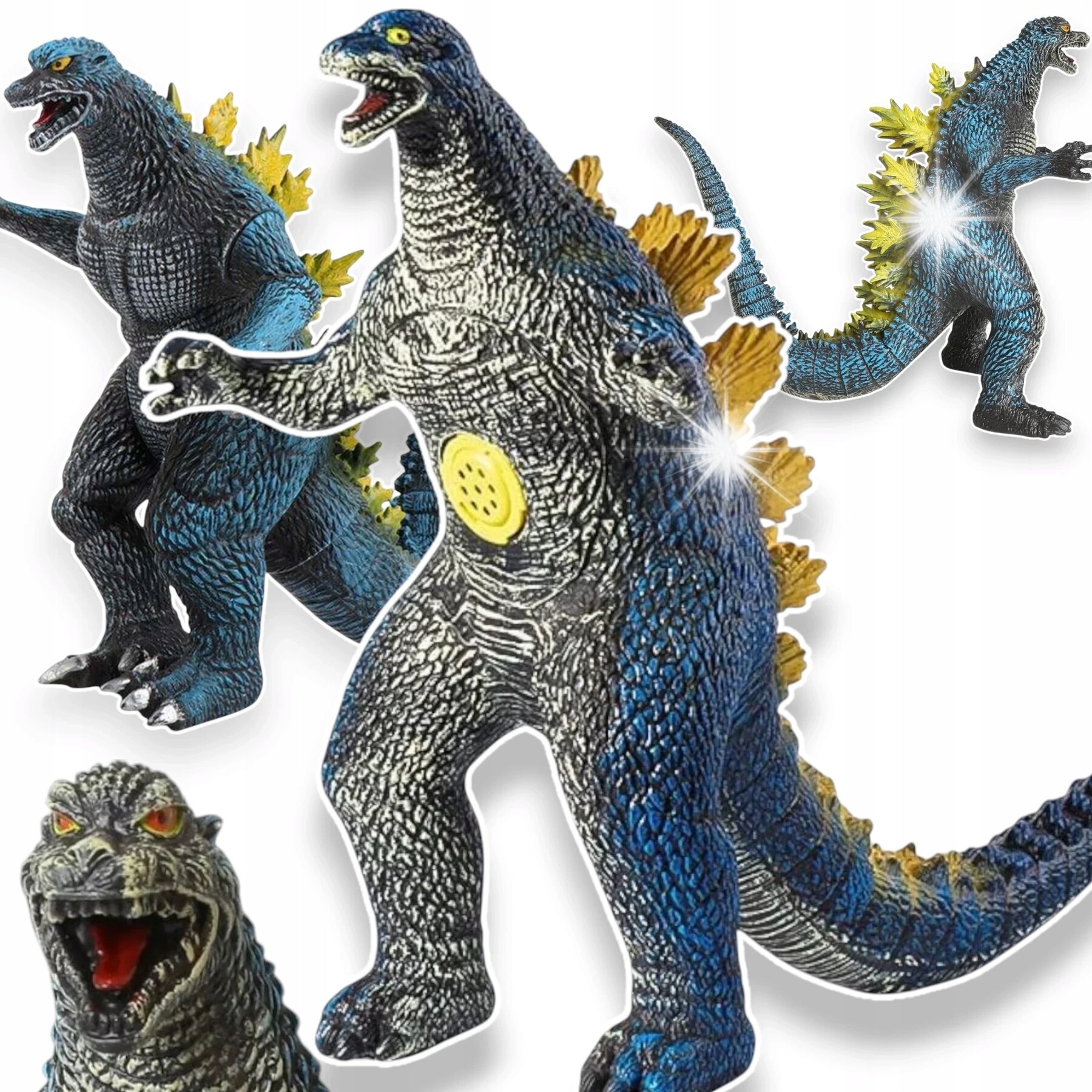 GODZILLA 【L】 Figurina Godzilla XXL cu sunet, dinozaur, coada lunga, detalii
