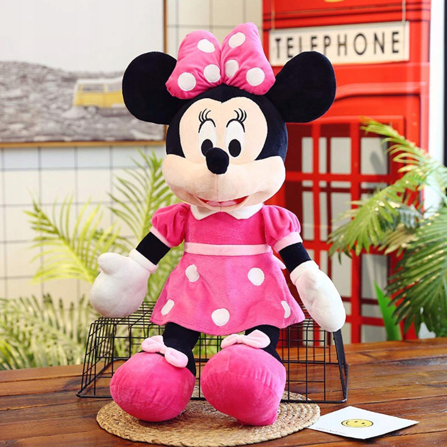 Minnie Mouse, jucarie de plus interactiva, 60cm, multicolor - eMAG.ro