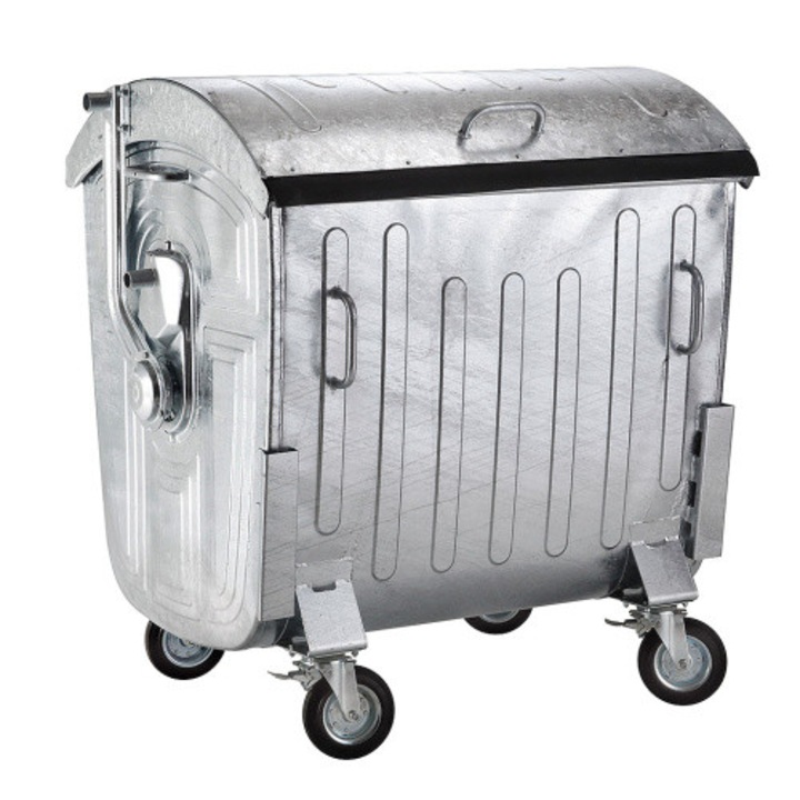 Container Zincat Profesional GRADINARIU, Orificiu de golire a lichidelor, Realizat din otel si zincat termic 1100 L