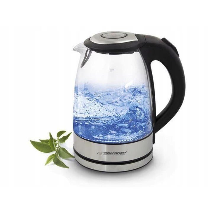 Fierbator electric Maestro MR-045, 1,7 l, 2200W, negru, design modern