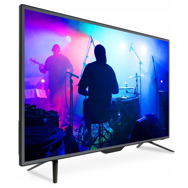 Kiano 40" televízió, Full HD, LED, fekete, 100x57cm