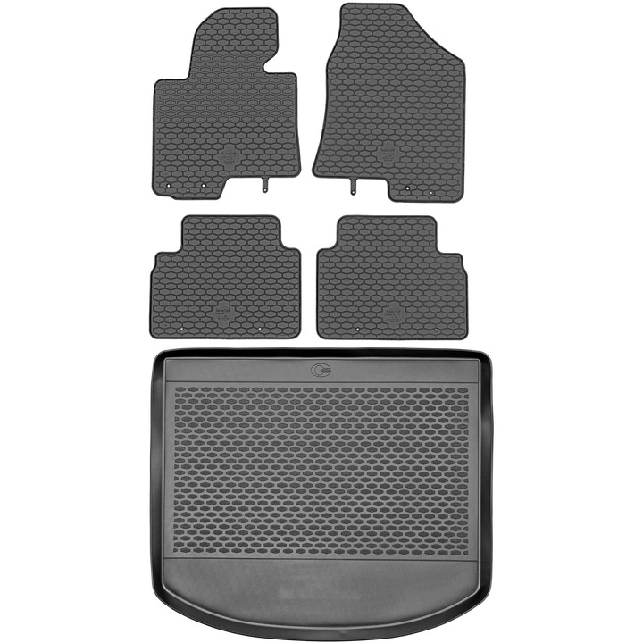 Max-Dywanik csomagtérvédő készlet, szőnyeg és szőnyegek, fekete, Kia Sportage III, 2010-2016