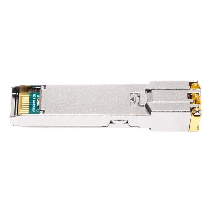 SFP приемо-предавателен модул SFP 1G SFP-1G-T, 10/100/1000Base-T, 100m, RJ-45