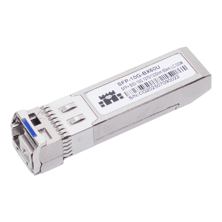 SFP+ 10G SFP-10G-BX60U приемо-предавателен модул, 1270/1330nm, 60km, LC симплекс, DDM