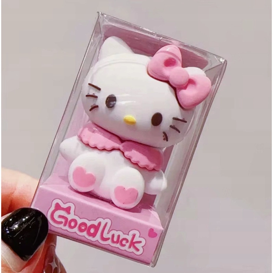 Ascutitoare Hello Kitty roz, dimensiuni 6x4cm, material plastic