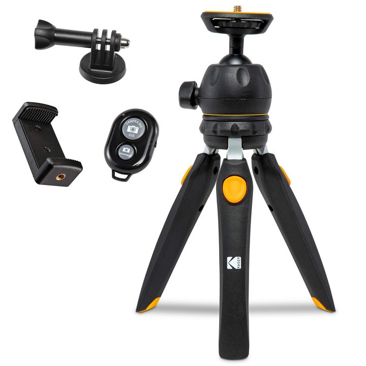 Mini Kodak Photogear Állvány, Kompakt, Állítható Lábak, 9 Hüvelyk