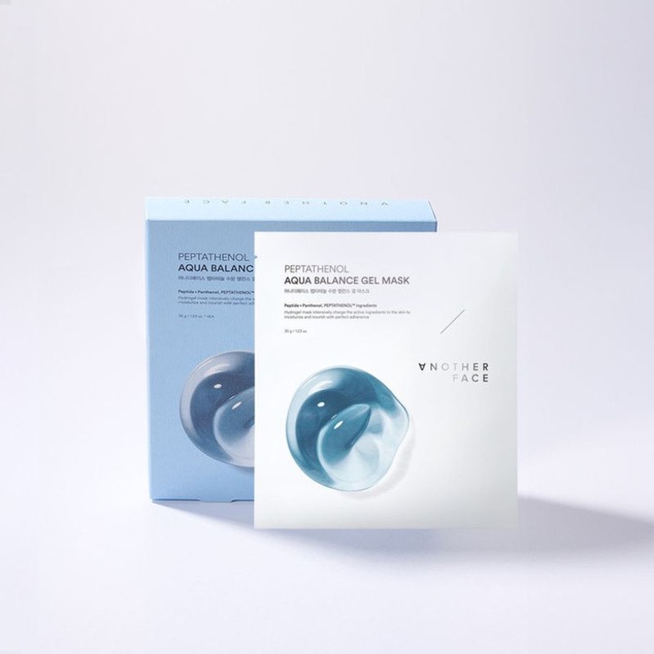 Masca hidratanta cu peptide si pantenol, Another Face, set 4 bucati, 30x20cm