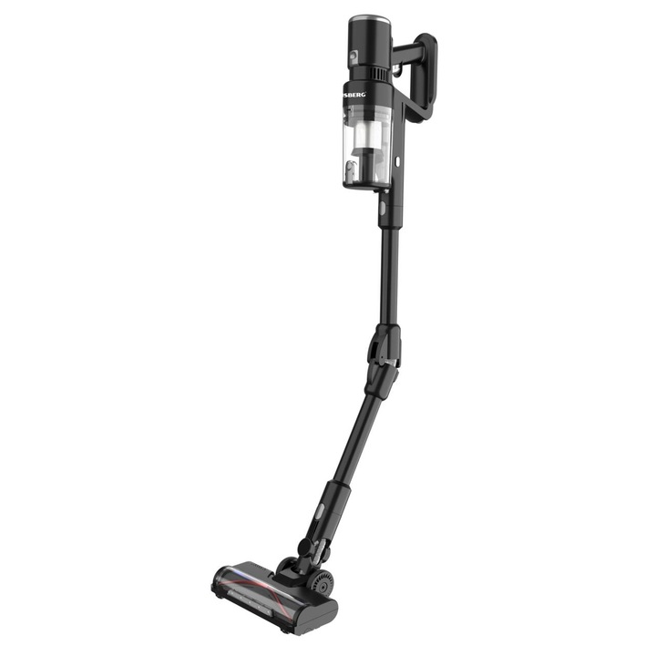 Aspirator vertical cu acumulator Hausberg HB-2019NG, 250W, motor BLDC, 22KPA, ecran digital, 45 min autonomie, accesorii incluse