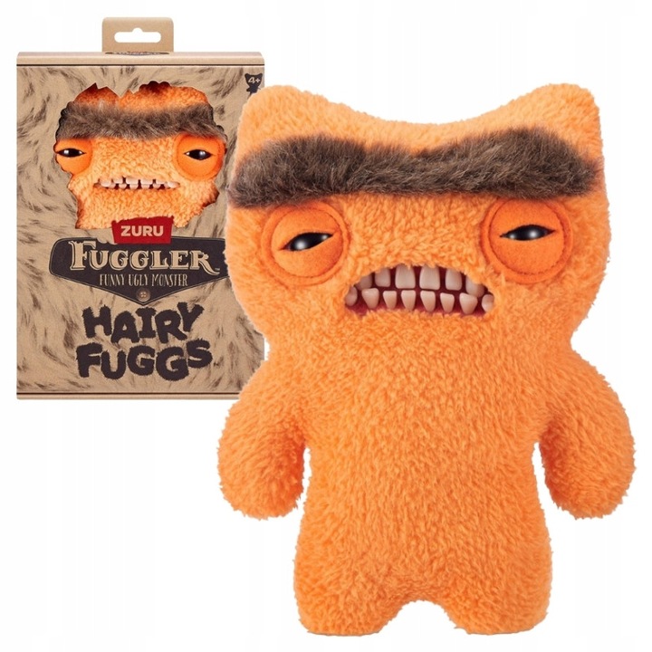 Set Monstru De Plus Zuru Fuggler Hairy Fuggs, 10 Figurine Colecționabile, Multicolor, 23 cm