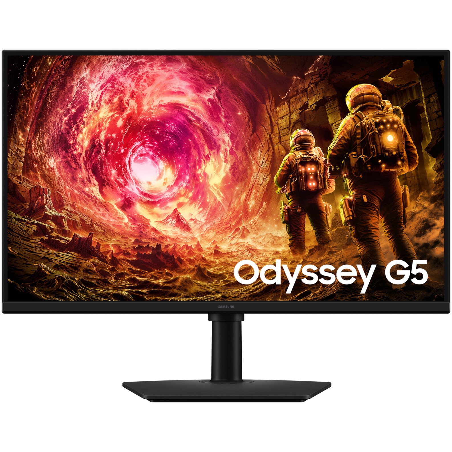 Monitor Gaming Samsung Odyssey G5 G50F, 27", QHD (2560 x 1440), IPS, 180Hz, 1ms(GTG), FreeSync, Flicker Free, HDMI, DisplayPort, Pivot, Negru
