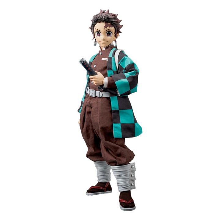 Figurina Aktiune FigZero 1/6 Tanjiro Kamado, Demon Slayer, 27,5 cm, multicolor