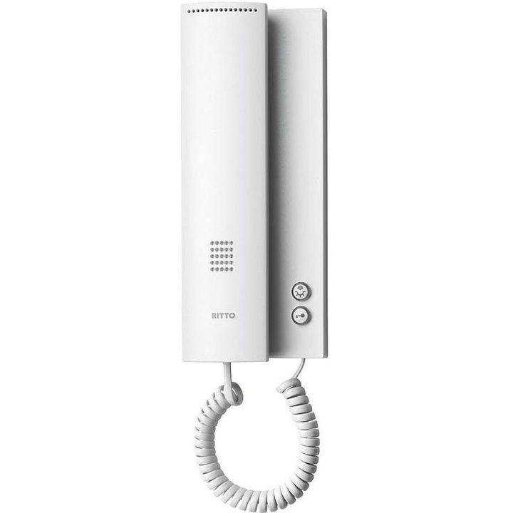 OEM Ritto TwinBus beltéri telefon, fehér, extra lapos kivitel, 90x220x42mm, szett