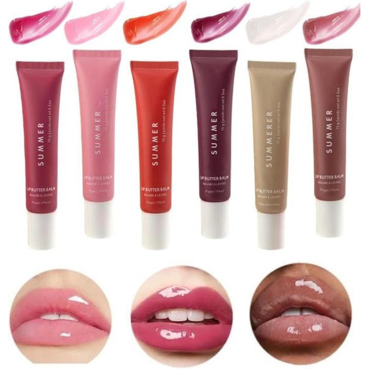 6 darab ajakbalzsam, vaj típusú ajakbalzsam, alkalmas száraz időjáráshoz, irodába, éjszakai ápoláshoz, hideg napokra, hosszú repülőutakra, reggelre