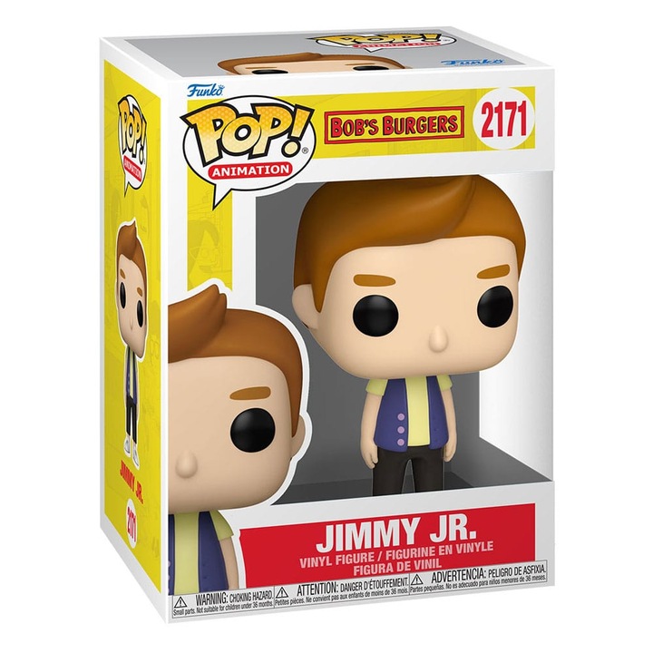 Фигурка POP! Funko Jimmy Jr. от Bob's Burgers, 9 см, многоцветна