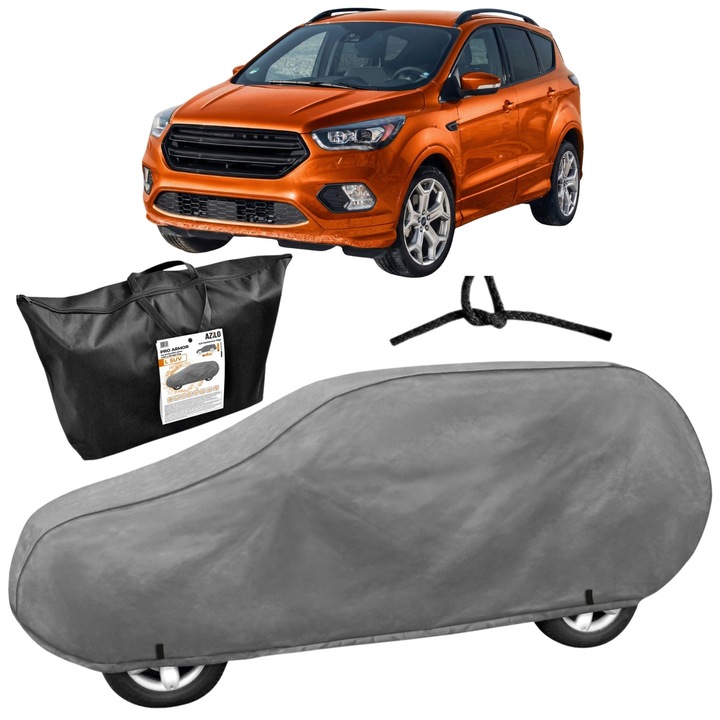 Husa auto protectie exterioara pentru FORD Azilo Pro Armor SUV L, Impermeabil, gros, cu 4 straturi, Lungime: 430–460 cm Inaltime: 146–156 cm