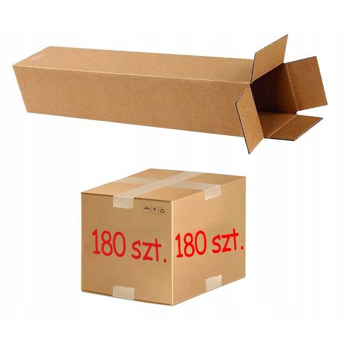 Tuba cartonata GREMBOX set 180 bucati 80x80x320mm, culoare bronz, 400g/m2