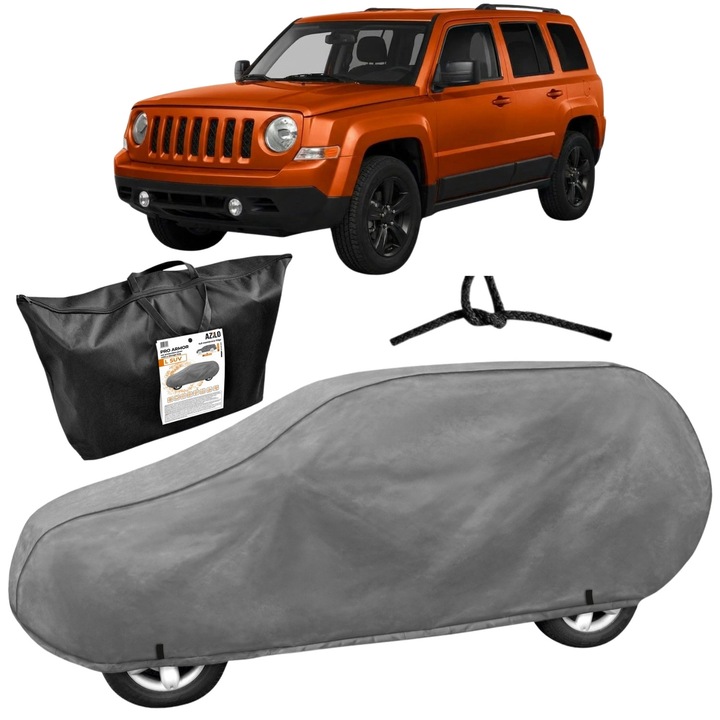 Husa auto protectie exterioara pentru JEEP Azilo Pro Armor SUV L, Impermeabil, gros, cu 4 straturi, Lungime: 430–460 cm Inaltime: 146–156 cm