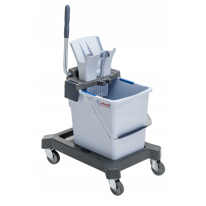 Sistem de curatare cu o singura galeata, 25 L, VILEDA PROFESSIONAL, eficienta crescuta, uscare rapida, albastru