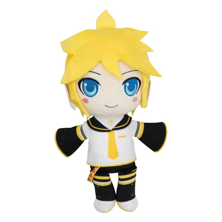 Popbuddies Len Kagamine plüssfigura, 28 cm, 100% poliészter, sárga