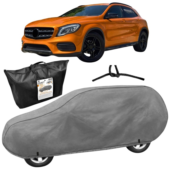 Husa auto protectie exterioara pentru MERCEDES Azilo Pro Armor SUV L, Impermeabil, gros, cu 4 straturi, Lungime: 430–460 cm Inaltime: 146–156 cm