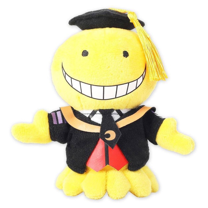 Figurina Plusz Koro Sensei, Sakami Merchandise, 12 cm, multicolor, 100% poliester, licenta oficiala