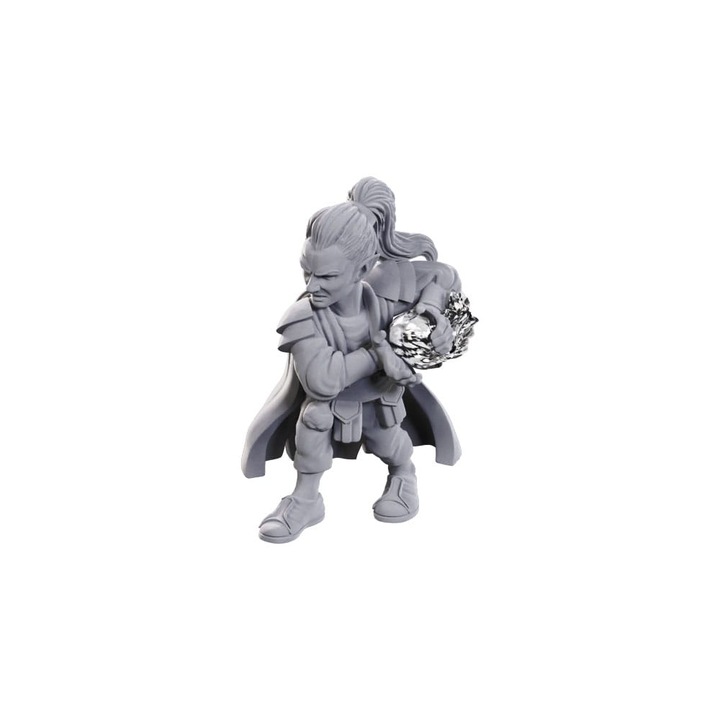Miniatura D&D, Wizkids, Czarodier Pirat, pregatita pentru vopsire, multicolor, set cu o figura