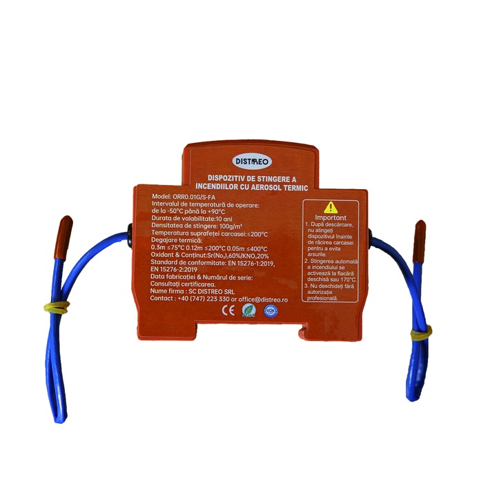 Dispozitiv autonom de stingere cu aerosoli pentru Tablouri Electrice, Flarex