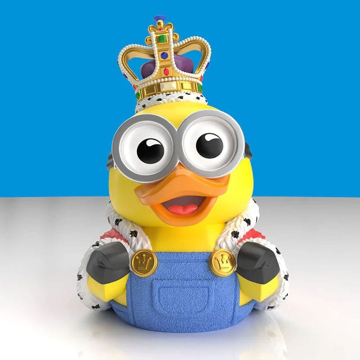 Figurina PVC Minions Tubbz Krol Bob, multicolor, 10 cm, editie boxata