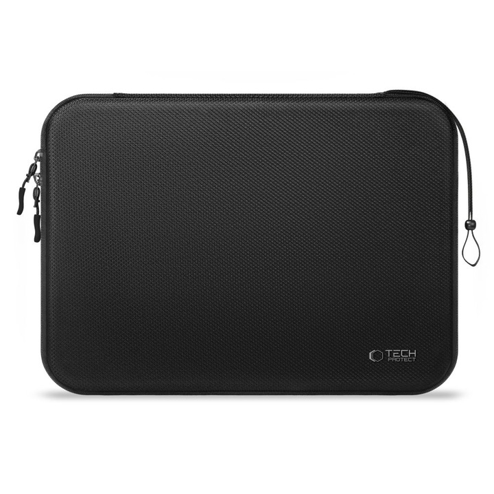 Husa Tech-Protect Hardpouch compatibila cu laptop 14 inch, Negru