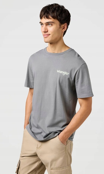 Férfi póló, Wrangler, RELAXED TEE, túlméretezett, zöld, pamut, M INTL