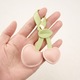Táskadísz, fekete, PU bőr, miniatűr, modern kiegészítő