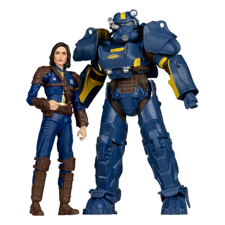 Комплект 2 фигурки Fallout 4 2-Pack, MCFARLANE TOYS, T-60 Vault Tec и Sole Survivor, 18 см, многоцветен