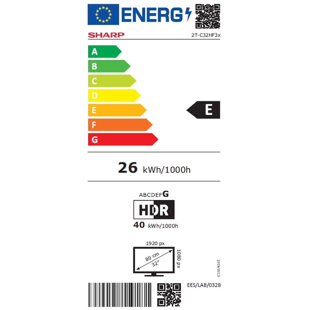 SHARP 32HF3865E 80cm Full HD QLED Google TV